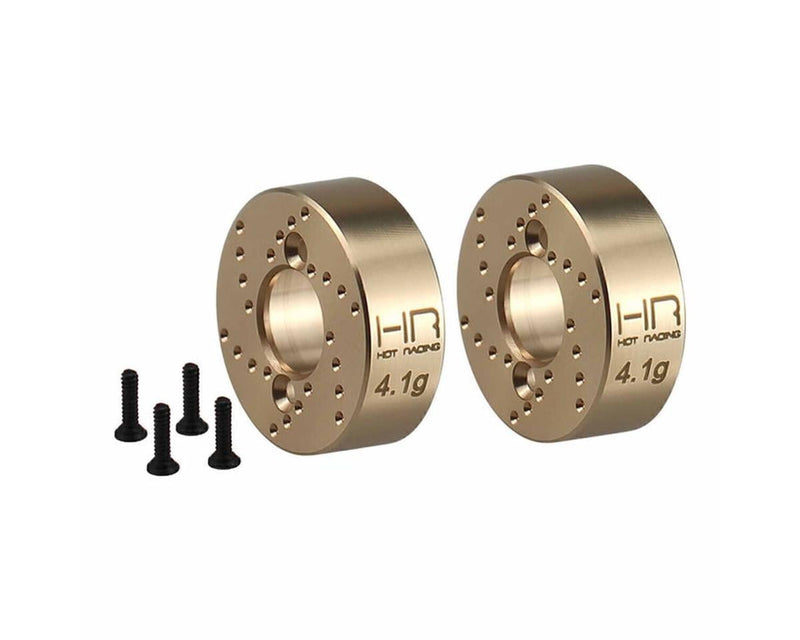 SXTY22H Hot Racing Axial SCX30 Brass Rear Counter Weights (4.1g ea) (2)