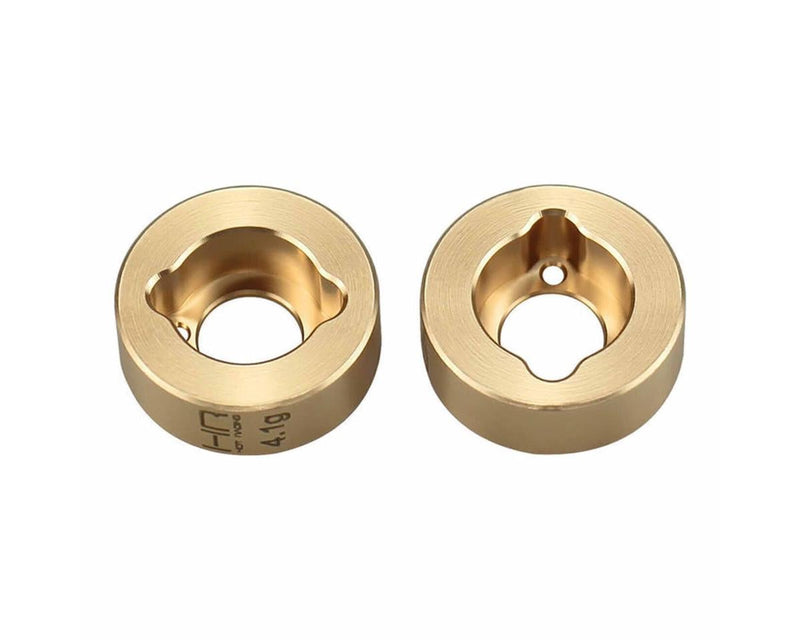 SXTY22H Hot Racing Axial SCX30 Brass Rear Counter Weights (4.1g ea) (2)
