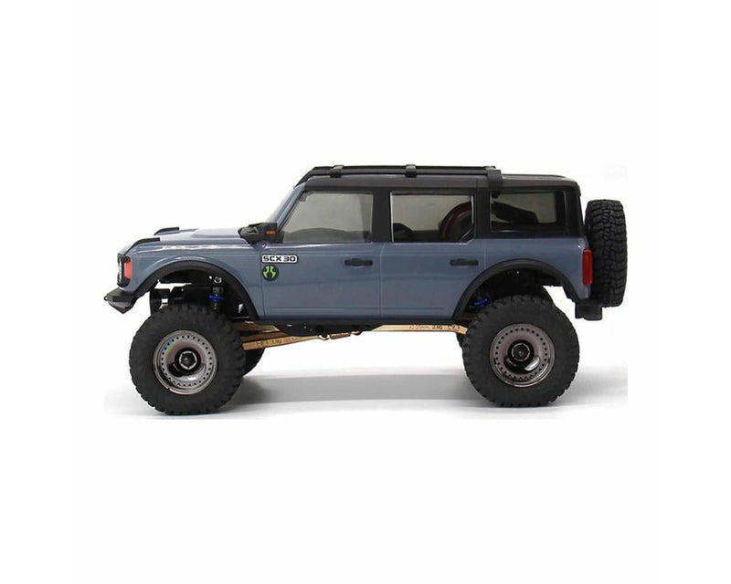 SXTY919H01 Hot Racing Axial SCX30 0.7" Brass Crawler Wheels (Black Chrome) (4) (9.3g ea)