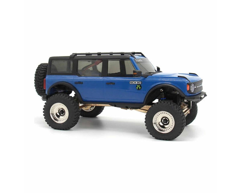 SXTY919H08 Hot Racing Axial SCX30 0.7" Brass Crawler Wheels (Chrome) (4) (9.3g ea)
