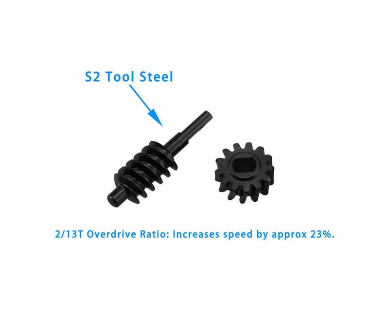 SXTY9213 Hot Racing Axial SCX30 CNC-Machined Steel Differential Overdrive Gears Set (2T/13T Overdrive 23%)
