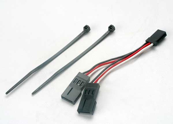 2046 Traxxas Servo connector, Y adapter (for dual-servo steering)