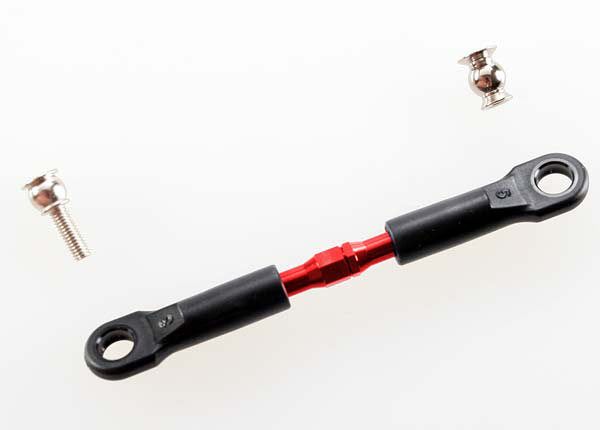 3737 - Traxxas Turnbuckle Aluminum (red-anodized), front, 39mm