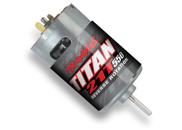 3975R Traxxas - Motor, Titan 550, reverse rotation (21-turns/ 14 volts) (1)