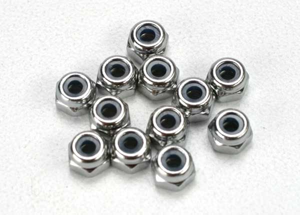 5158 TRAXXAS Nuts, 2.5mm nylon locking (12)