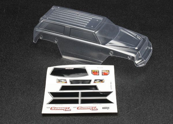 7211 Traxxas Body, 1/16 Summit (Clear)