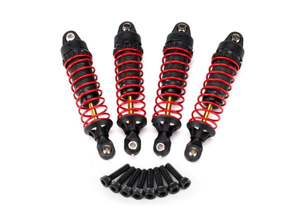 7665 Traxxas- Shocks, GTR hard-anodized, PTFE-coated aluminum bodies with TiN shafts