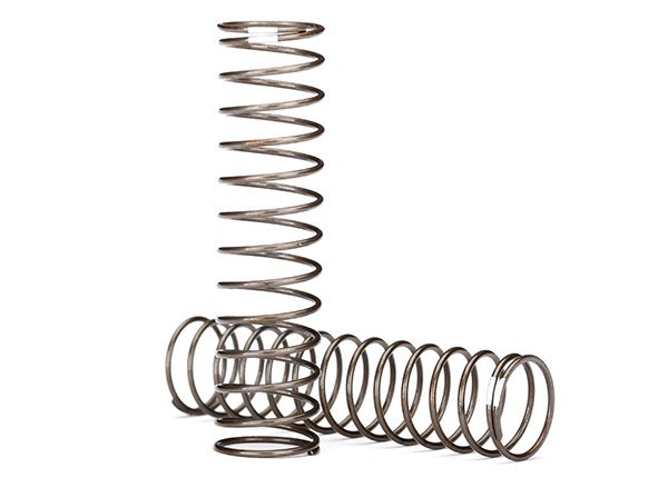 8043 Traxxas Springs, shock (natural finish) (GTS) (0.30 rate, white stripe) (2)