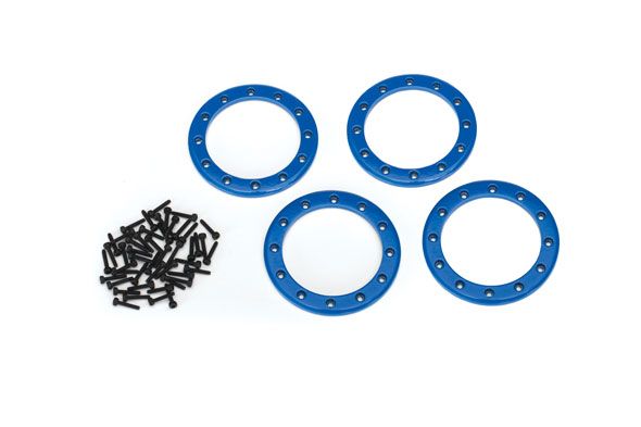 8168X Traxxas Beadlock Rings, Blue
