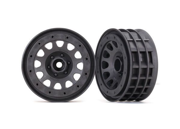 8171A Traxxas Wheels, 2.2", Method Race Wheels® 105 Beadlock (charcoal gray, beadlock)