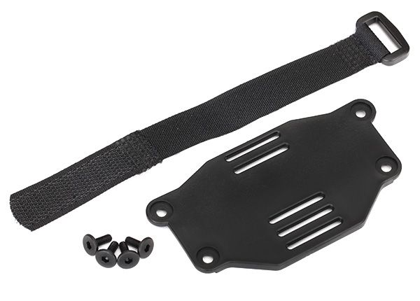 Traxxas 8223 TRX-4 BATTERY PLATE/STRAP (REQ 8072)