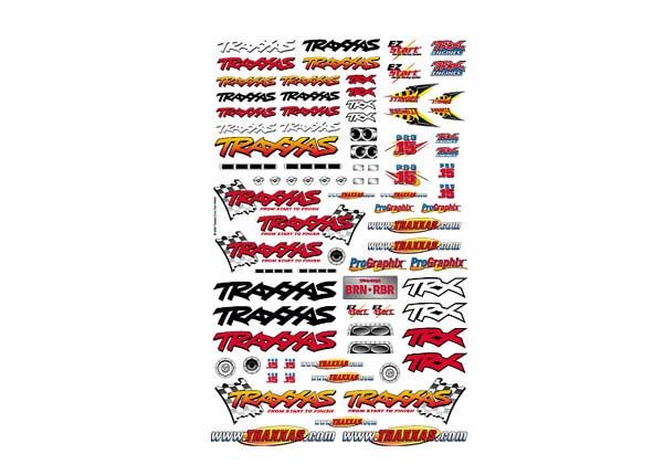 9950 - Official Team Traxxas racing decal set (flag logo/ 6-color)