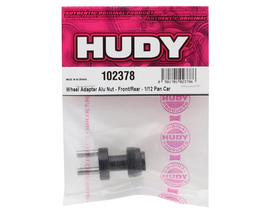 102378 Hudy Aluminum 1/12 Pan Car Tire Truer Wheel Adapter Nut