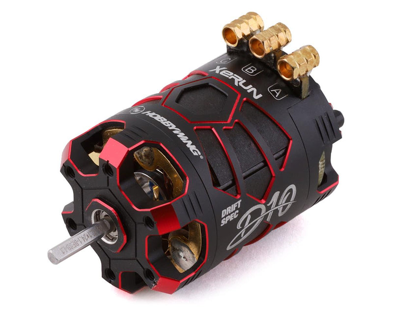 30401135 Hobbywing Xerun D10 Drift Brushless Motor (10.5T) (Red)
