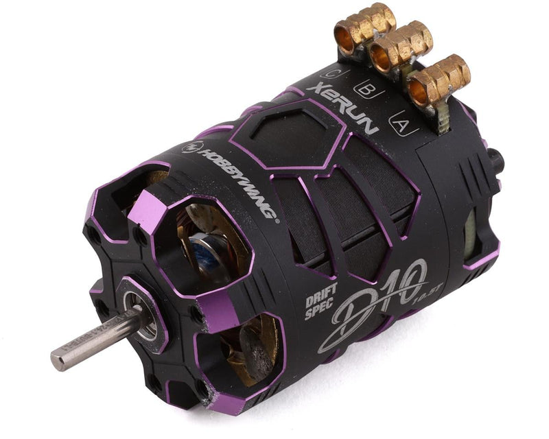 30401136 Hobbywing Xerun D10 Drift Brushless Motor (10.5T) (Purple)