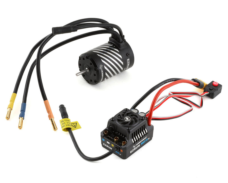 38020348 Hobbywing EZRun MAX10 G2 80 Amp Sensored Brushless Waterproof ESC/3652SD Motor Combo (5400kV)