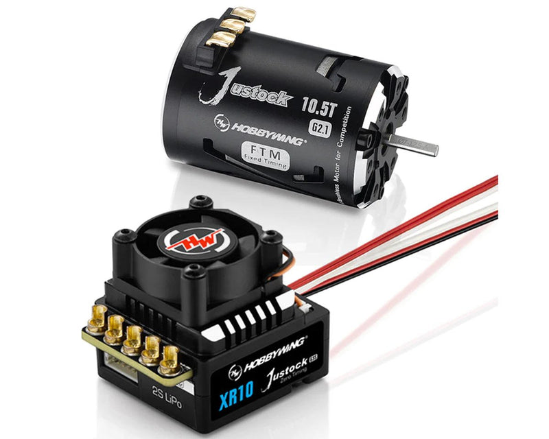38020372 Hobbywing XR10 Justock G3S Sensored Brushless ESC/SD G2.1 Motor Combo (17.5T)