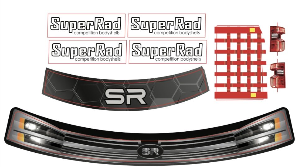 SR-21 Superrad SuperTRK10 1/10 oval truck body