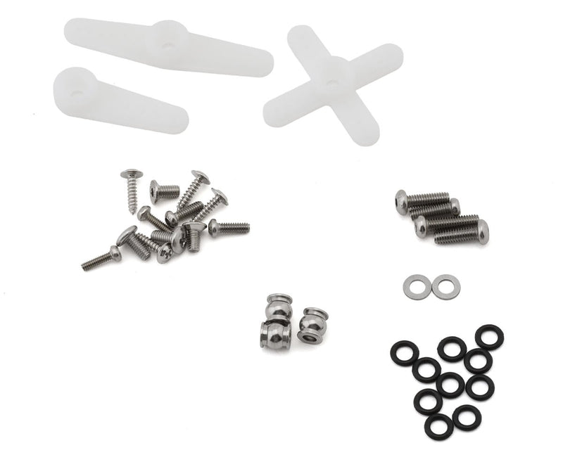 GROM-11BK-INJS11 Injora INJS11 Aluminum High Voltage Micro Servo Set (Grom/NASCAR) w/Aluminum Servo Saver (25T)