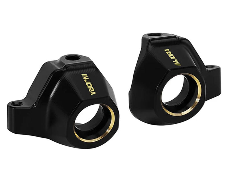 SCX30-04BK Injora Axial SCX30 Brass Steering Knuckles (Black) (4.4g ea)
