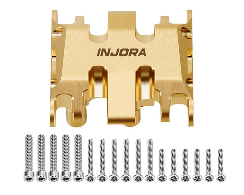 SCX30-06BR Injora Axial SCX30 Brass Skid Plate (Gold) (17.8g)