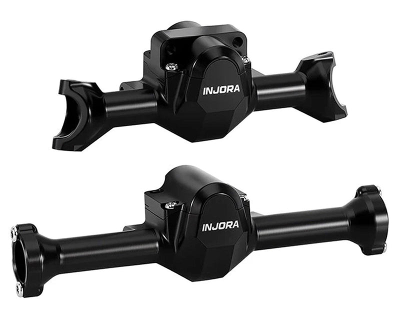 SCX30-10BK Injora Axial SCX30 Aluminum Front & Rear Axle Housings Set (Black)