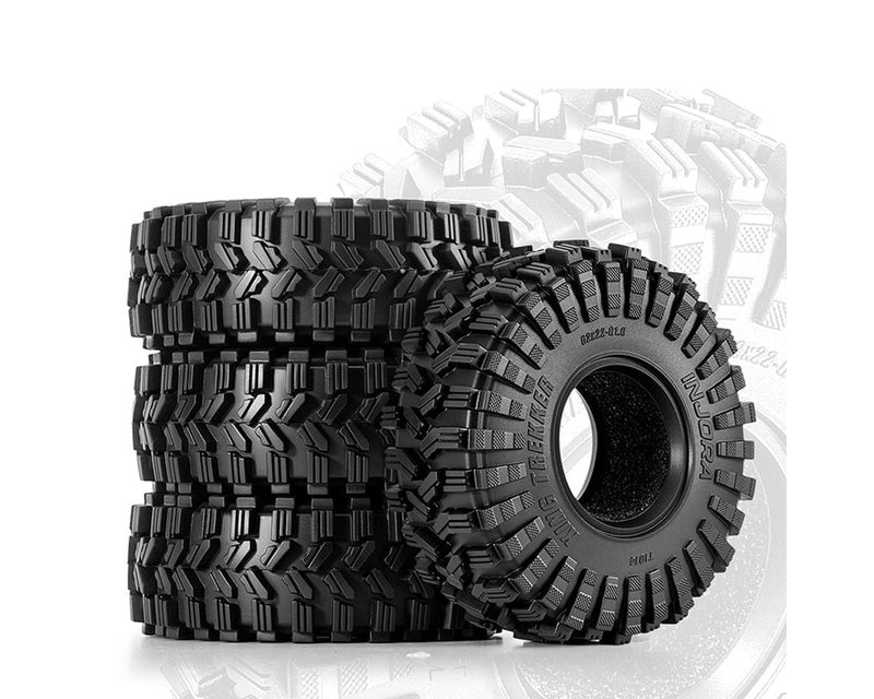 YQT-1014 Injora 1.0" King Trekker Micro Rock Crawler Tires (4) (62mm OD) (S5)