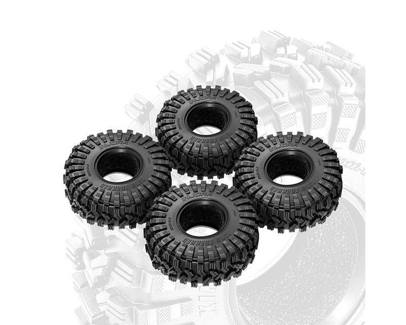 YQT-1014 Injora 1.0" King Trekker Micro Rock Crawler Tires (4) (62mm OD) (S5)