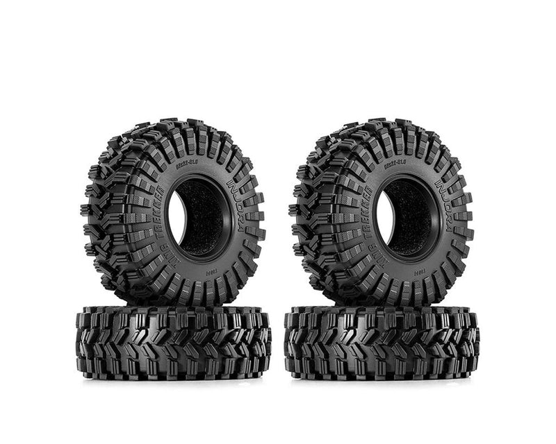 YQT-1014 Injora 1.0" King Trekker Micro Rock Crawler Tires (4) (62mm OD) (S5)