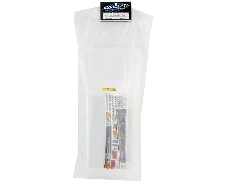0466 JConcepts 1989 Ford Bronco 10.5" Monster Truck Body (Clear)