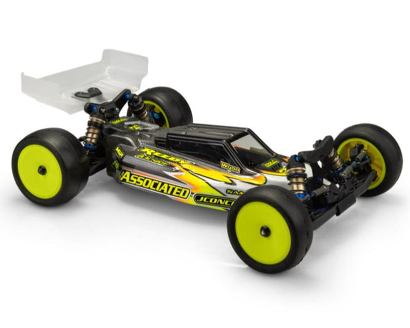 JConcepts RC10 B7/B7D "F2" Body w/Turf & Carpet Wings (Clear) (Light Weight) 0614L
