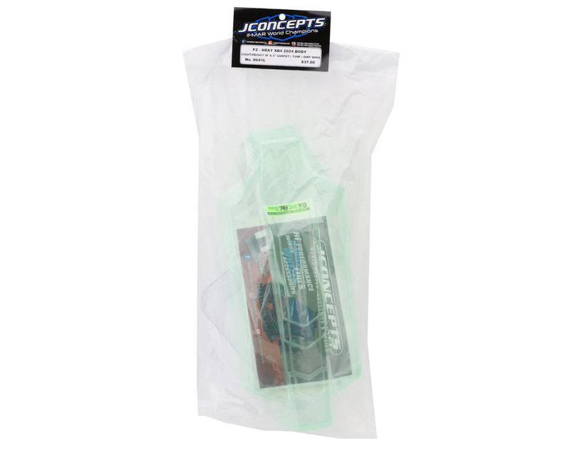 0641L JConcepts XRAY XB4 "F2" 1/10 Buggy Body w/Two Wings (Clear) (Lightweight) (2024/2025/2026)
