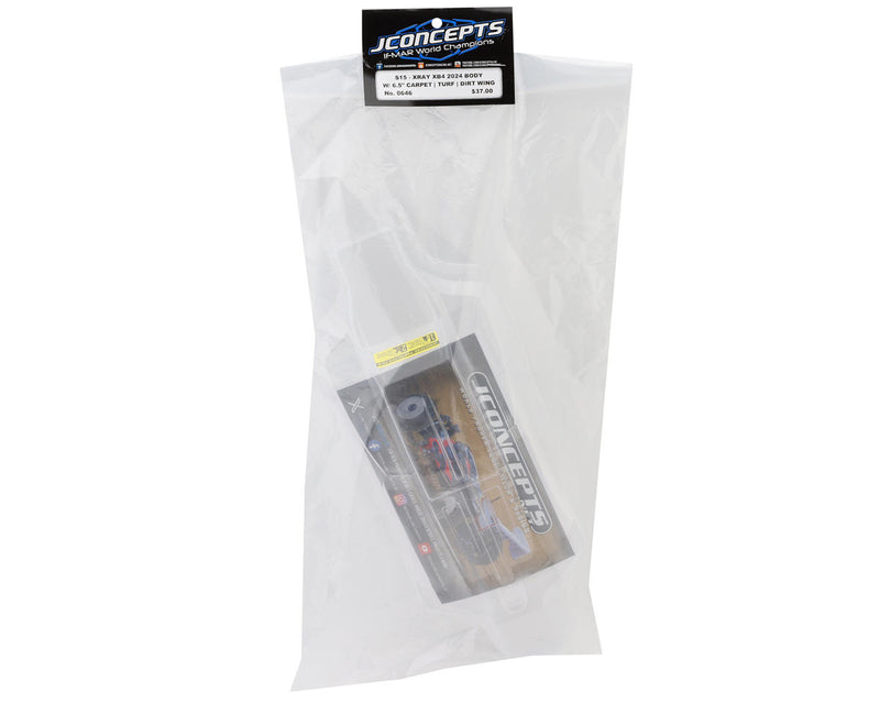0646 JConcepts XRAY XB4 "S15" 1/10 Buggy Body (Clear) (2024/2025/2026) w/Two Wings