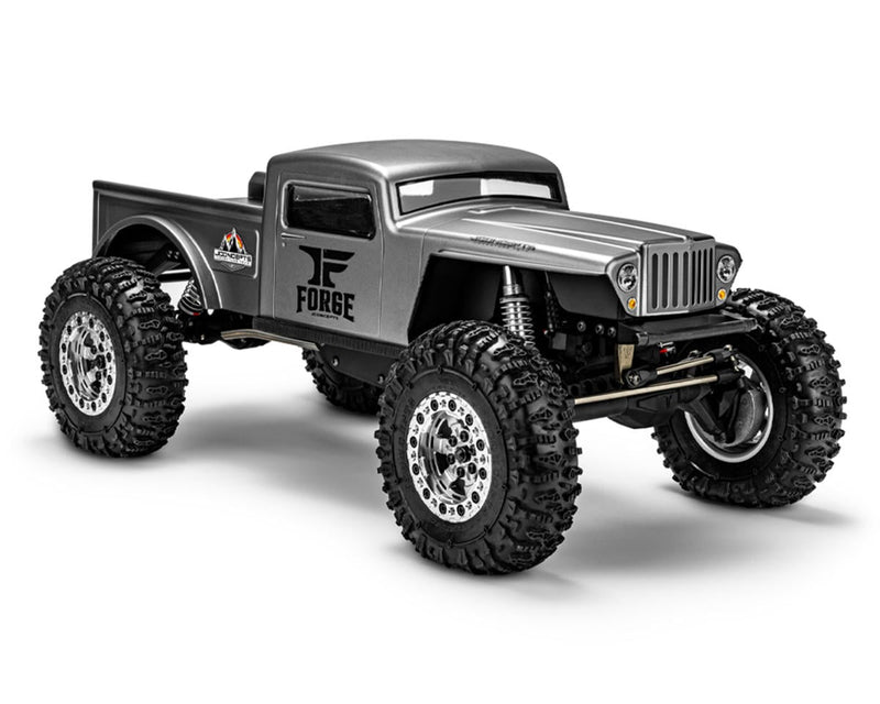 0666 JConcepts The Forge 1/10 Rock Crawler Pre-Trimmed Body (12.3") (Clear)