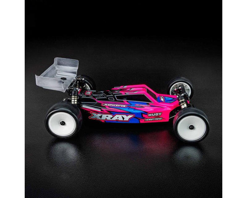 0690L JConcepts XRAY XB2 2025/2026 "F2" 1/10 Buggy Body (Clear) (Lightweight) w/Two Wings