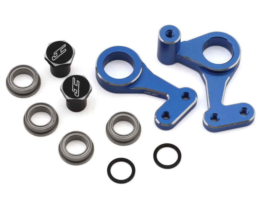 2309-1 JConcepts RC10 Classic Aluminum Steering Bell Crank Set (Blue)