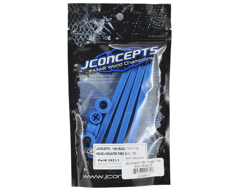2431-1 JConcepts 1/8th Buggy Off Road Tire Stick (Blue) (4)