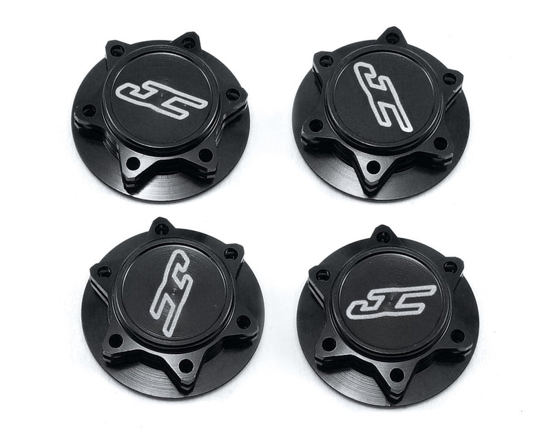 2451-2 J Concepts Fin 17mm 1/8th Serrated Light Weight Wheel Nut (Black)