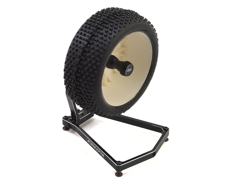 2538-2 JConcepts 1/10 & 1/8 Aluminum Tire Balancer w/Case (Black)