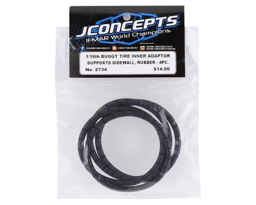 2734 JConcepts 1/10th 2.2" Buggy Tire Inner Sidewall Support Adaptor (4)