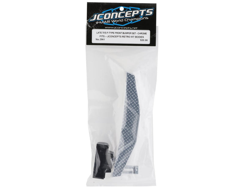 2961 JConcepts Late 70's F-Type Front Bumper Set (Chrome) (JConcepts Retro MT Bodies)