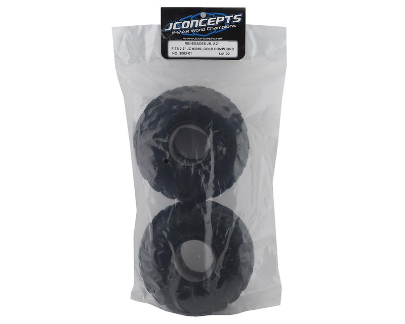 3063-01 JConcepts Renegades Jr 2.2" Monster Truck Tire (2) (Blue)
