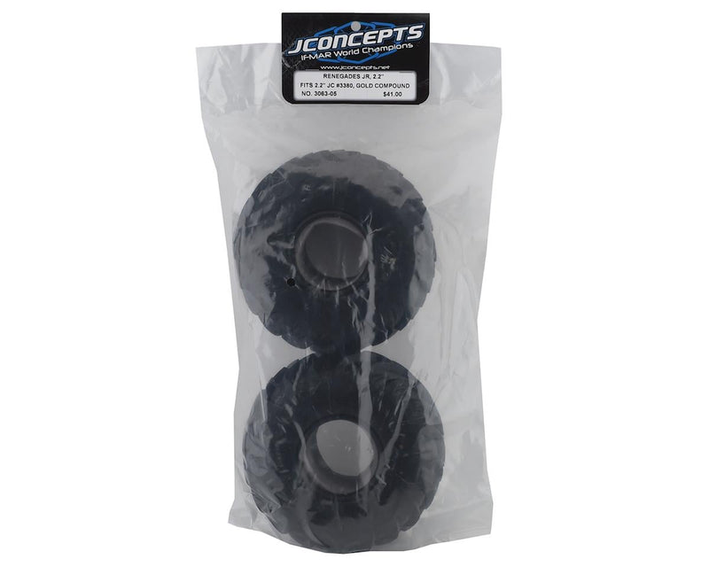 3063-05 JConcepts Renegades Jr 2.2" Monster Truck Tire (2) (Gold)