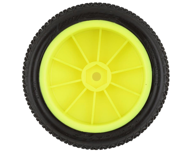 3108-201011 Jconcepts Fuzz Bite 4WD Front Pink Compound, Yellow wheel