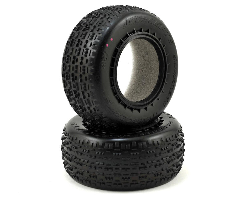 3187-010 JConcepts Swaggers Carpet Short Course Front Tires (2) (Pink)