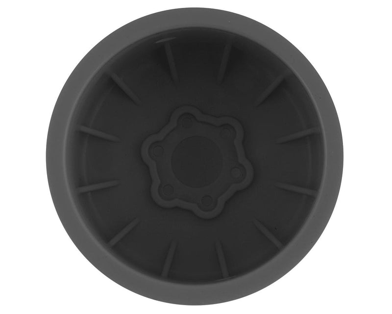 3377S JConcepts Tribute 2.6 Monster Truck Wheel (Silver) (2)