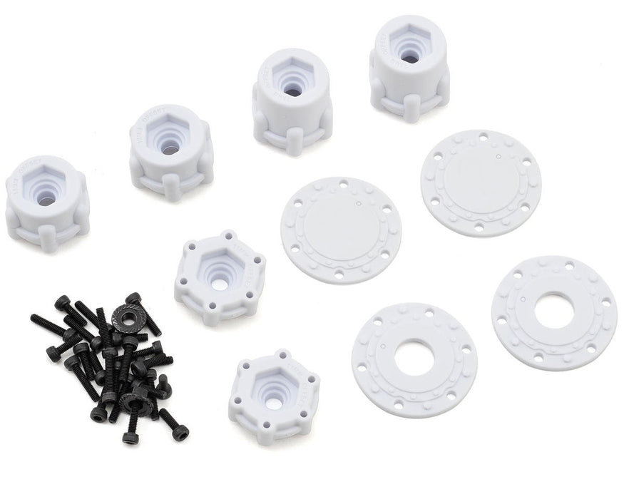 3377W JConcepts Tribute 2.6 x 3.6" Monster Truck Wheel (White) (2)