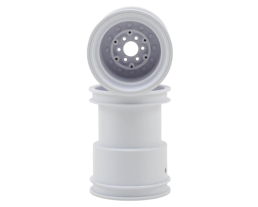 3377W JConcepts Tribute 2.6 x 3.6" Monster Truck Wheel (White) (2)