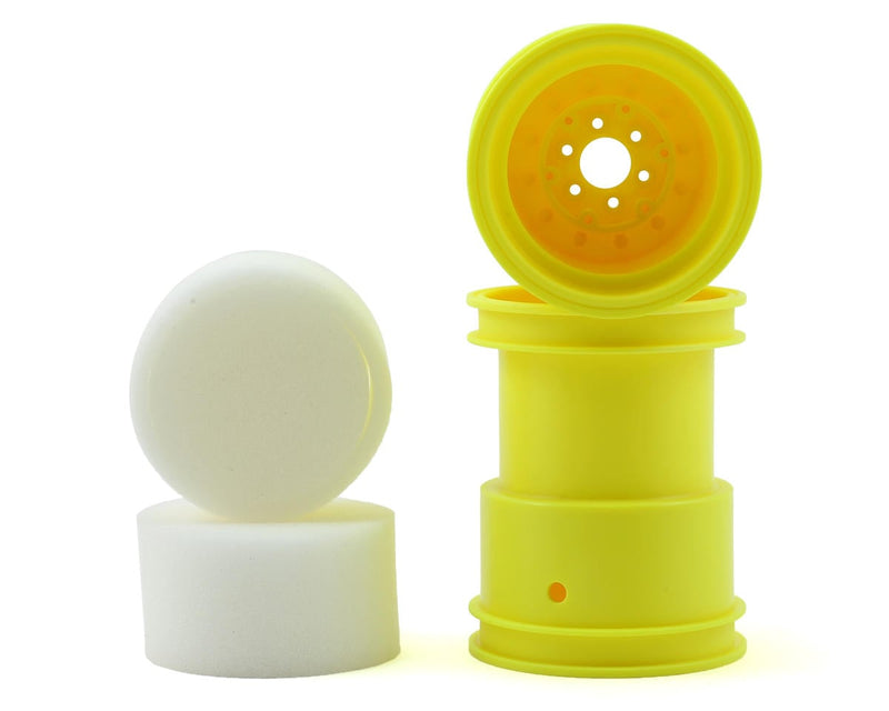 3377Y JConcepts Tribute 2.6 Monster Truck Wheel (Yellow) (2)
