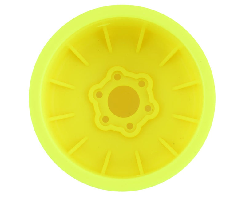 3377Y JConcepts Tribute 2.6 Monster Truck Wheel (Yellow) (2)